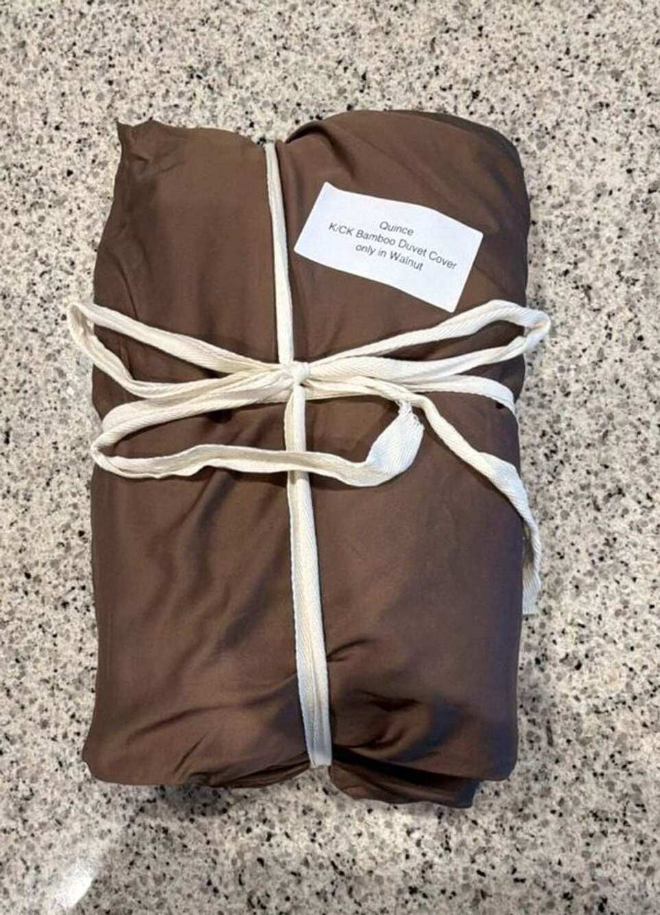 Quince Bamboo King / Cal King Duvet Cover only in Walnut